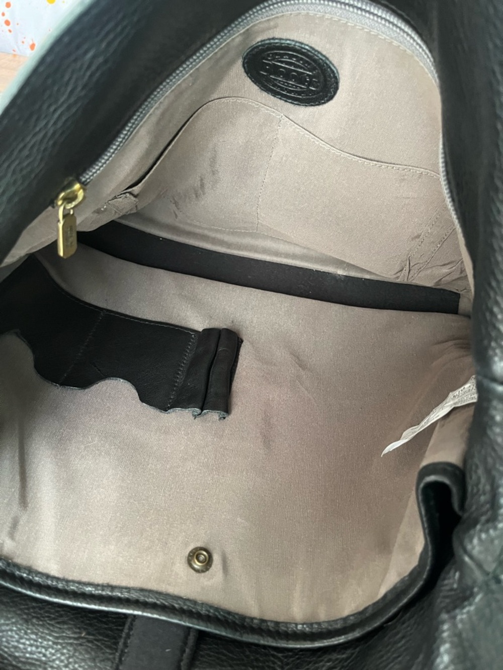 Roots Modern Satchel Cervino Soft Pebbled Leather Black Laptop $448 Briefcase - Picture 12 of 16